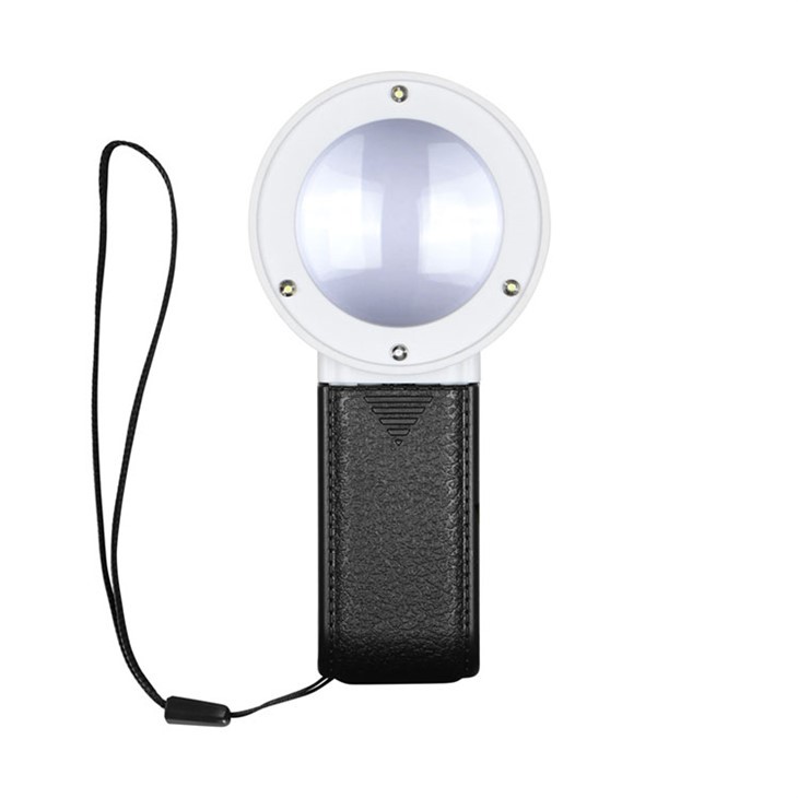 Yorug'lik bilan qo'lda kattalashtiruvchi oyna